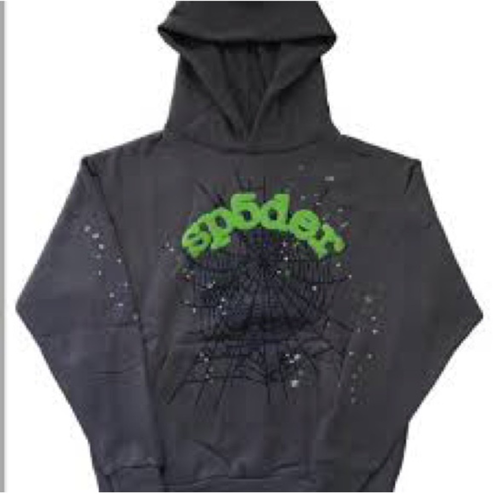 Slate Green Sp5der hoodie